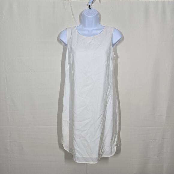 BcbgMaxazria  White Ellie Draped Back Shift Mini Dress - Picture 1 of 7